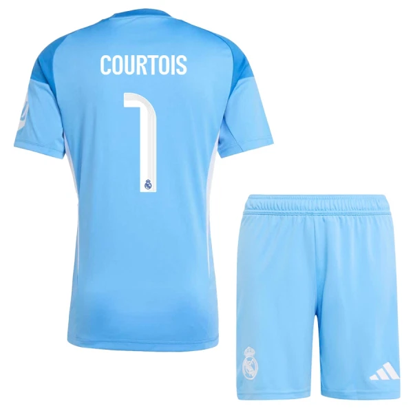 Real Madrid Courtois 1 Målvakt Fotbollströja Barn 2025/26