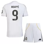 Real Madrid Mbappé 9 Fotbollströja Barn Hemma 2025/26