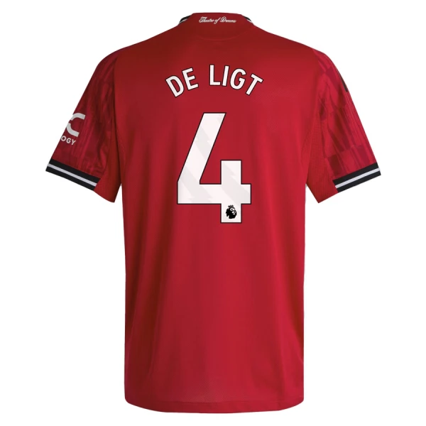 Manchester United De Ligt 4 Fotbollströja Hemma 2025/26 Manchester United De Ligt 4 Fotbollströja Hemma 2025/26