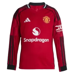Manchester United Fotbollströja Hemma 2025/26 Långärmad Manchester United Fotbollströja Hemma 2025/26 Långärmad