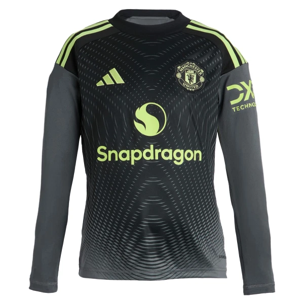 Manchester United Målvakt Fotbollströja Barn Hemma 2025/26 Långärmad