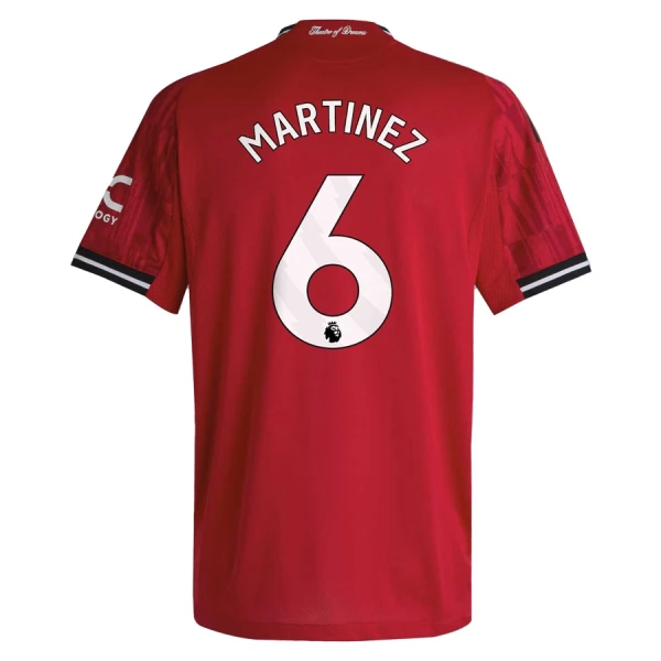 Manchester United Martinez 6 Fotbollströja Hemma 2025/26 Manchester United Martinez 6 Fotbollströja Hemma 2025/26
