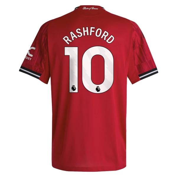 Manchester United Rashford 10 Fotbollströja Hemma 2025/26 Manchester United Rashford 10 Fotbollströja Hemma 2025/26