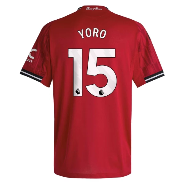 Manchester United Yoro 15 Fotbollströja Hemma 2025/26 Manchester United Yoro 15 Fotbollströja Hemma 2025/26