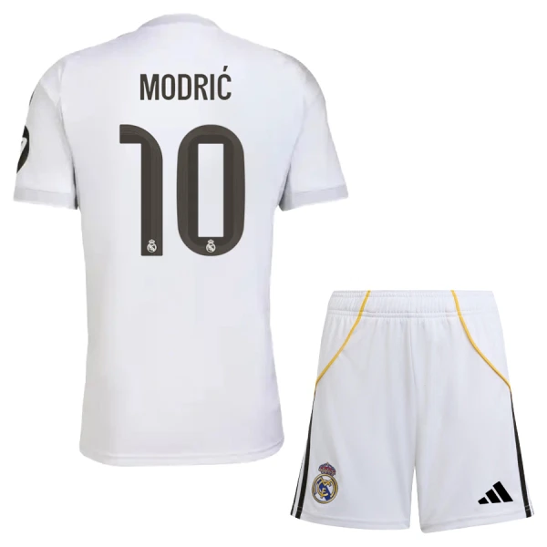 Real Madrid Modrić 10 Fotbollströja Barn Hemma 2025/26 Real Madrid Modrić 10 Fotbollströja Barn Hemma 2025/26