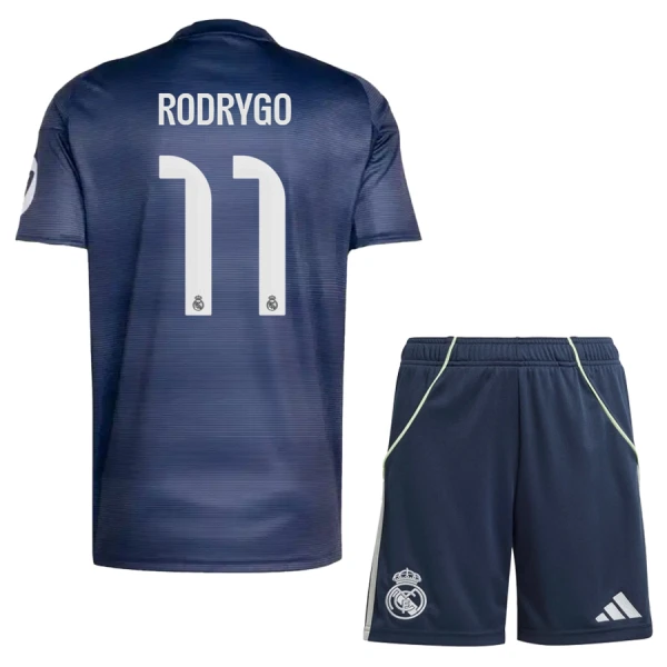 Real Madrid Rodrygo 11 Fotbollströja Barn Borta 2025/26 Real Madrid Rodrygo 11 Fotbollströja Barn Borta 2025/26