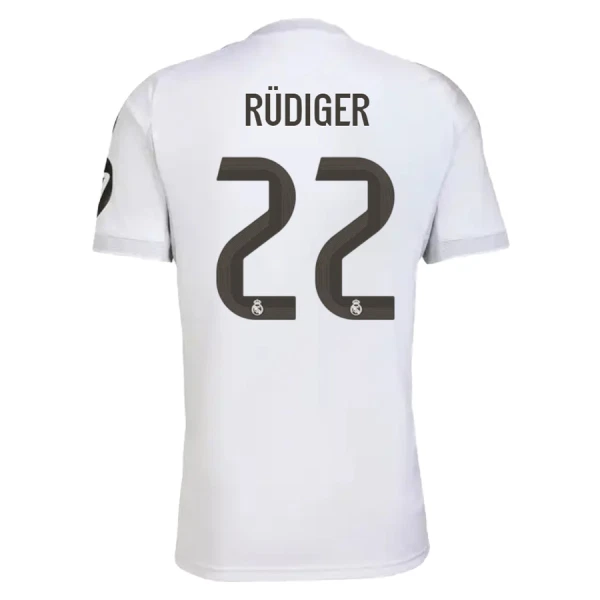 Real Madrid Rudiger 22 Fotbollströja Hemma 2025/26 Real Madrid Rudiger 22 Fotbollströja Hemma 2025/26