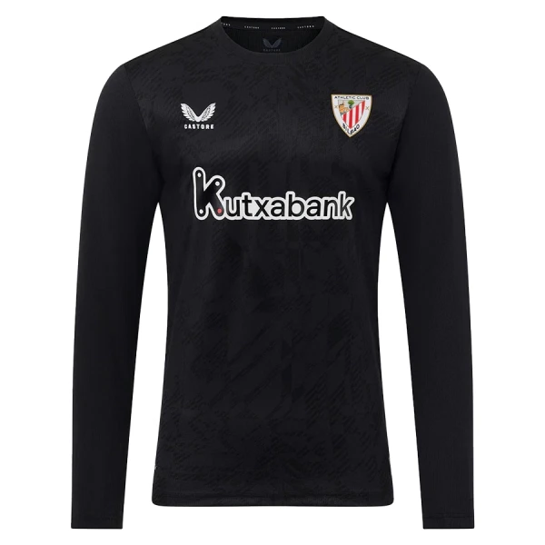 Athletic Bilbao Målvakt Fotbollströja 2025/26 Svart Långärmad Athletic Bilbao Målvakt Fotbollströja 2025/26 Svart Långärmad
