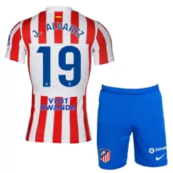 Atlético Madrid J. Alvarez 19 Fotbollströja Barn Hemma 2025/26 Atlético Madrid J. Alvarez 19 Fotbollströja Barn Hemma 2025/26