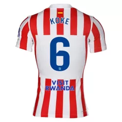 Atlético Madrid Koke 6 Fotbollströja Hemma 2025/26 Atlético Madrid Koke 6 Fotbollströja Hemma 2025/26