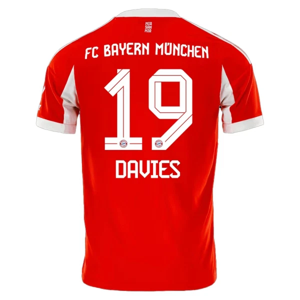 FC Bayern München Alphonso Davies 19 Fotbollströja Hemma 2025/26 FC Bayern München Alphonso Davies 19 Fotbollströja Hemma 2025/26
