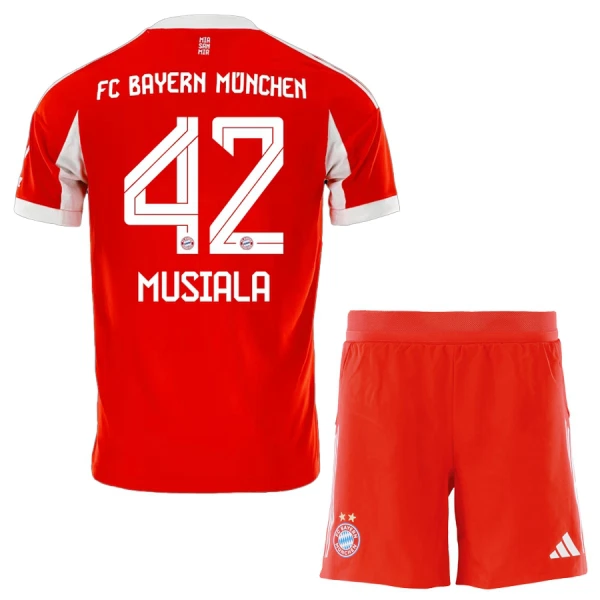 FC Bayern München Jamal Musiala 42 Fotbollströja Barn Hemma 2025/26 FC Bayern München Jamal Musiala 42 Fotbollströja Barn Hemma 2025/26