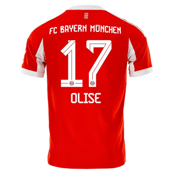 FC Bayern München Olise 17 Fotbollströja Hemma 2025/26 FC Bayern München Olise 17 Fotbollströja Hemma 2025/26