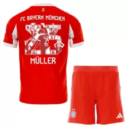 FC Bayern München Thomas Müller 25 Fotbollströja Barn Hemma 2025/26 - Speciell