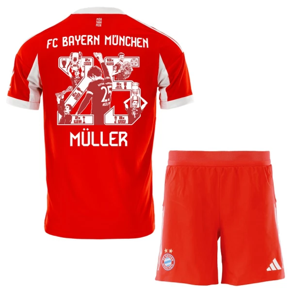 FC Bayern München Thomas Müller 25 Fotbollströja Barn Hemma 2025/26 - Speciell FC Bayern München Thomas Müller 25 Fotbollströja Barn Hemma 2025/26 - Speciell
