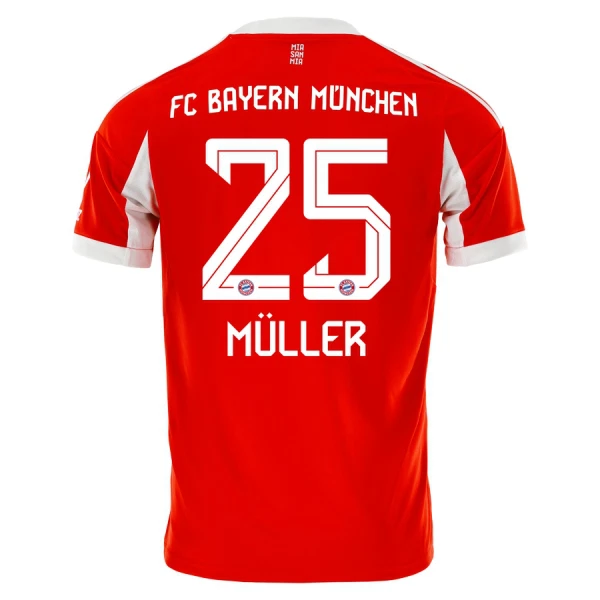 FC Bayern München Thomas Müller 25 Fotbollströja Hemma 2025/26 FC Bayern München Thomas Müller 25 Fotbollströja Hemma 2025/26