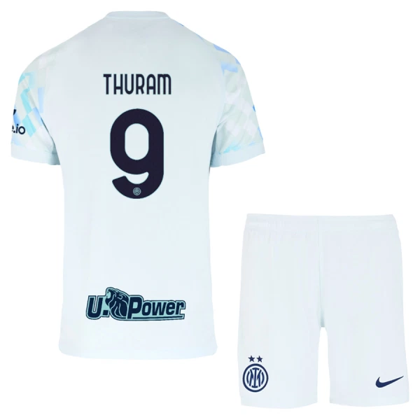 Inter Milan Thuram 9 Fotbollströja Barn Borta 2025/26 Inter Milan Thuram 9 Fotbollströja Barn Borta 2025/26