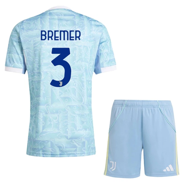 Juventus Bremer 3 Fotbollströja Barn Borta 2025/26 Juventus Bremer 3 Fotbollströja Barn Borta 2025/26