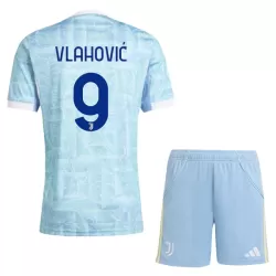 Juventus Vlahovic 9 Fotbollströja Barn Borta 2025/26 Juventus Vlahovic 9 Fotbollströja Barn Borta 2025/26