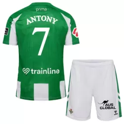 Real Betis Antony 7 Fotbollströja Barn Hemma 2025/26 Real Betis Antony 7 Fotbollströja Barn Hemma 2025/26