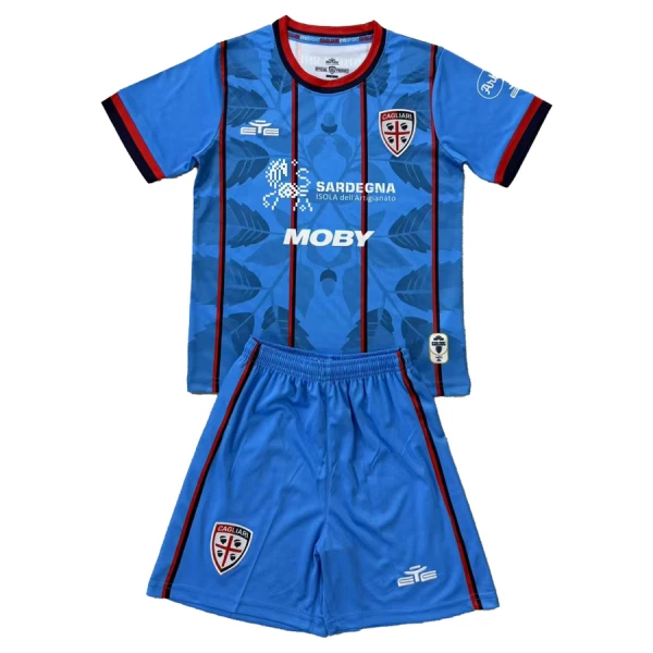 Cagliari Calcio Fotbollströja Barn Tredje 2025/26 Cagliari Calcio Fotbollströja Barn Tredje 2025/26