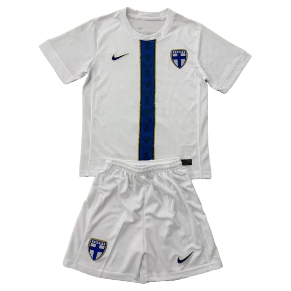 Finland Fotbollströja Barn Borta 2025 Finland Fotbollströja Barn Borta 2025