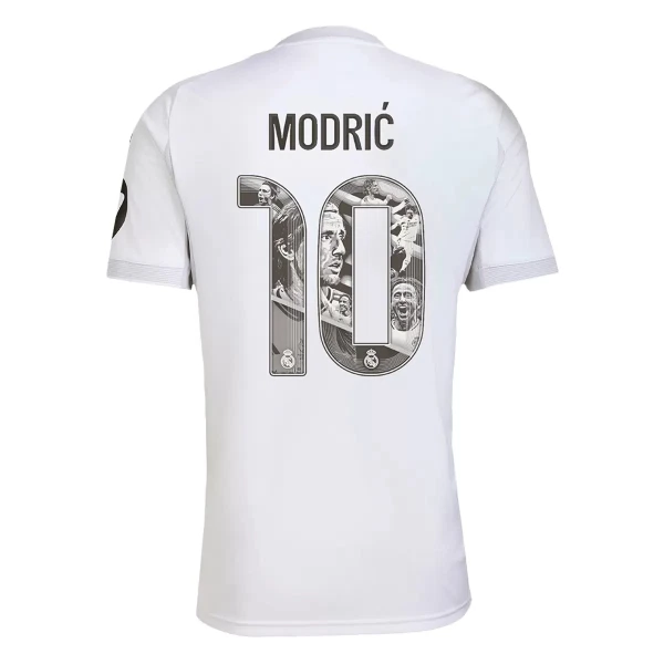 Real Madrid Modrić 10 Fotbollströja Barn Hemma 2025/26 - Speciell