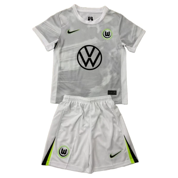 VfL Wolfsburg Fotbollströja Barn Borta 2025/26 VfL Wolfsburg Fotbollströja Barn Borta 2025/26