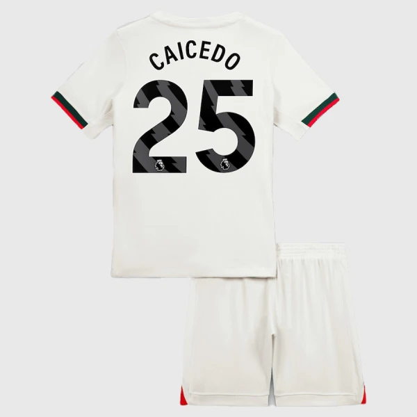 Chelsea Caicedo 25 Fotbollströja Barn Borta 2025/26 Chelsea Caicedo 25 Fotbollströja Barn Borta 2025/26