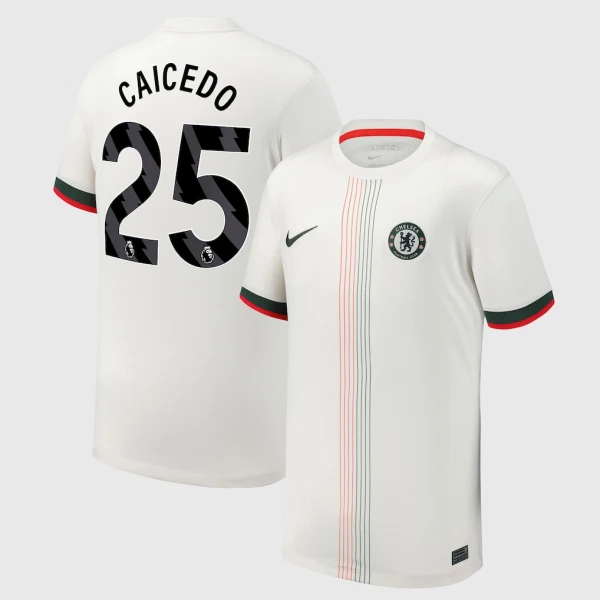 Chelsea Caicedo 25 Fotbollströja Borta 2025/26 Chelsea Caicedo 25 Fotbollströja Borta 2025/26