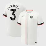 Chelsea Cucurella 3 Fotbollströja Borta 2025/26
