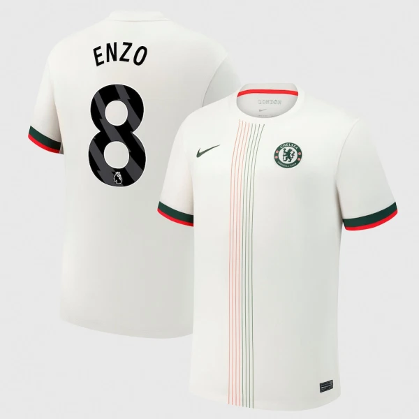 Chelsea Enzo 8 Fotbollströja Borta 2025/26 Chelsea Enzo 8 Fotbollströja Borta 2025/26