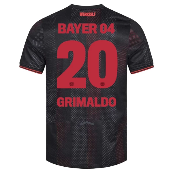 Bayer Leverkusen Alejandro Grimaldo 20 Fotbollströja Hemma 2025/26 Bayer Leverkusen Alejandro Grimaldo 20 Fotbollströja Hemma 2025/26