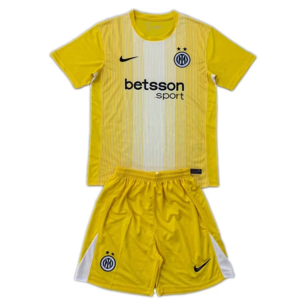 Inter Milan Målvakt Fotbollströja Barn 2025/26 Gul Inter Milan Målvakt Fotbollströja Barn 2025/26 Gul
