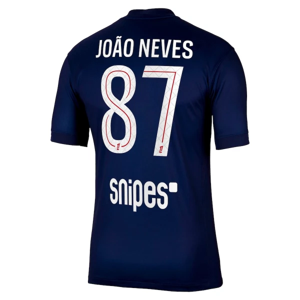 Paris Saint-Germain Joao Neves 87 Fotbollströja Hemma 2025/26