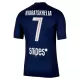 Paris Saint-Germain Kvaratskhelia 7 Fotbollströja Hemma 2025/26