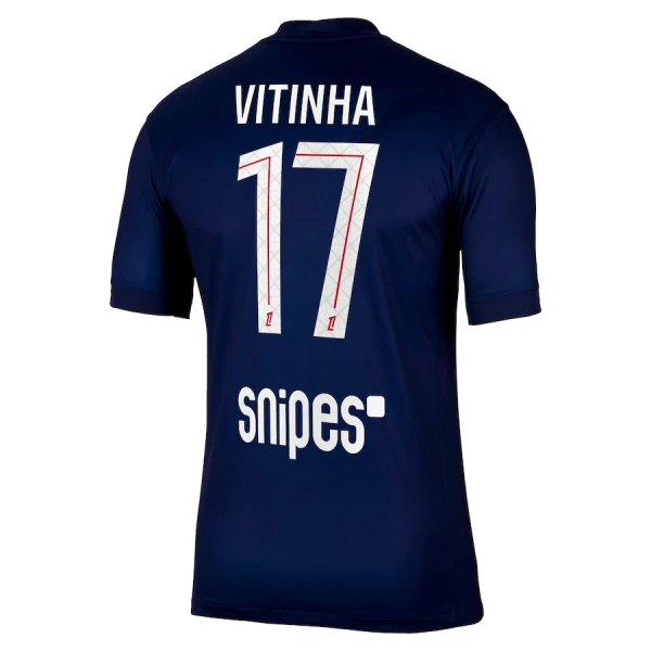 Paris Saint-Germain Vitinha 17 Fotbollströja Hemma 2025/26