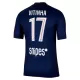 Paris Saint-Germain Vitinha 17 Fotbollströja Hemma 2025/26