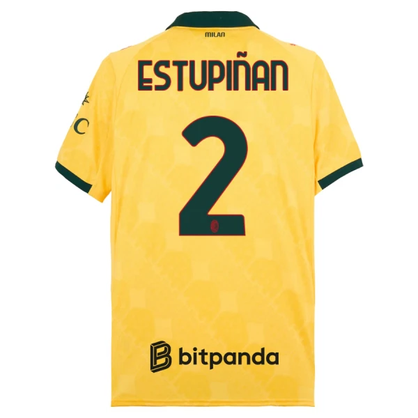AC Milan Estupinan 2 Fotbollströja Tredje 2025/26 AC Milan Estupinan 2 Fotbollströja Tredje 2025/26