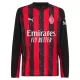 AC Milan Fotbollströja Hemma 2025/26 Långärmad AC Milan Fotbollströja Hemma 2025/26 Långärmad
