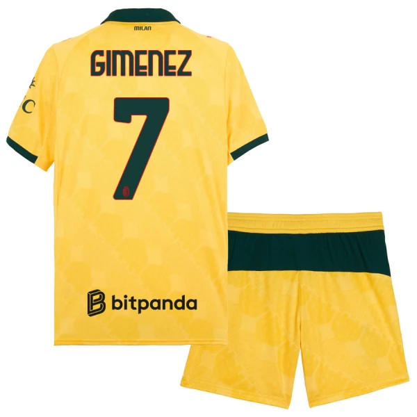 AC Milan Gimenez 7 Fotbollströja Barn Tredje 2025/26