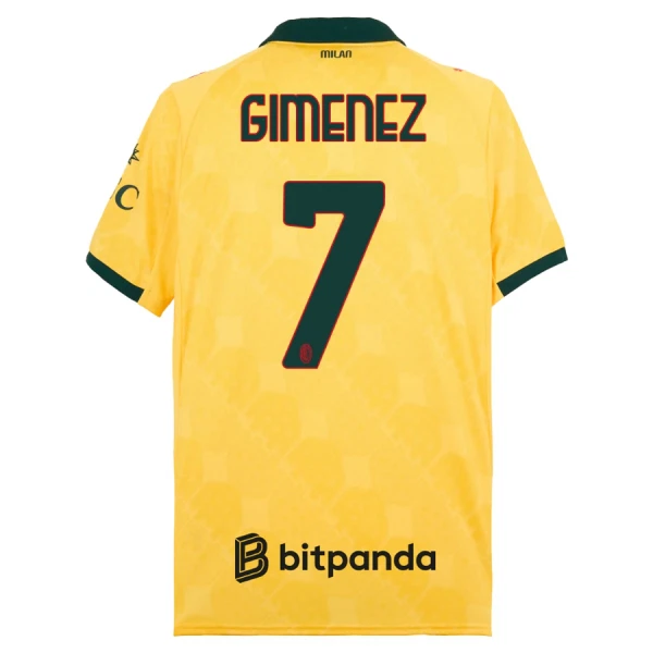 AC Milan Gimenez 7 Fotbollströja Tredje 2025/26 AC Milan Gimenez 7 Fotbollströja Tredje 2025/26
