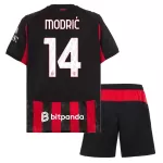 AC Milan Modrić 14 Fotbollströja Barn Hemma 2025/26
