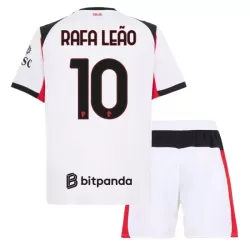 AC Milan Rafael Leao 10 Fotbollströja Barn Borta 2025/26