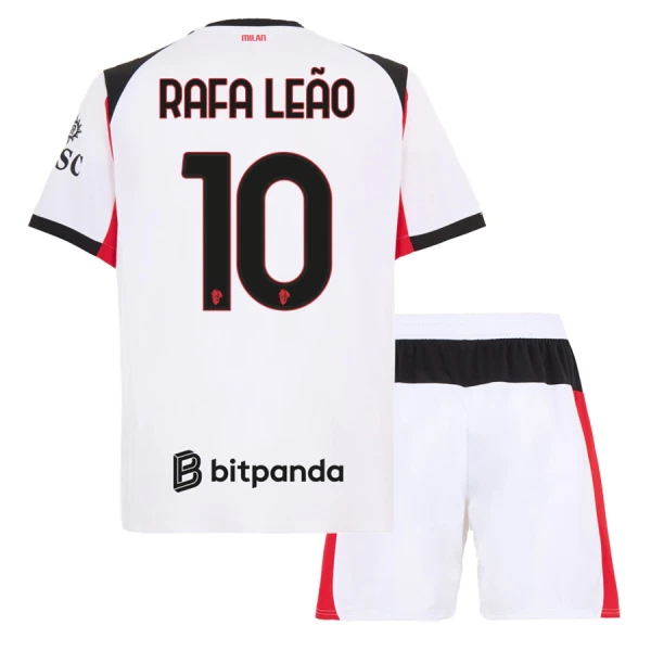 AC Milan Rafael Leao 10 Fotbollströja Barn Borta 2025/26 AC Milan Rafael Leao 10 Fotbollströja Barn Borta 2025/26