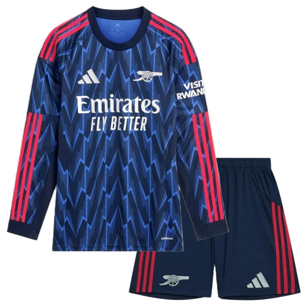 Arsenal Fotbollströja Barn Borta 2025/26 Långärmad Arsenal Fotbollströja Barn Borta 2025/26 Långärmad