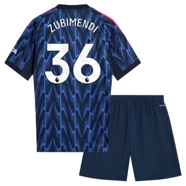 Arsenal Zubimendi 36 Fotbollströja Barn Borta 2025/26