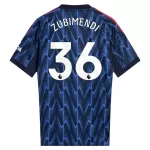 Arsenal Zubimendi 36 Fotbollströja Borta 2025/26