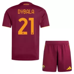 AS Roma Dybala 21 Fotbollströja Barn Hemma 2025/26 AS Roma Dybala 21 Fotbollströja Barn Hemma 2025/26
