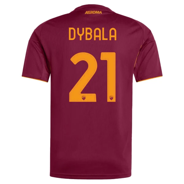 AS Roma Dybala 21 Fotbollströja Hemma 2025/26 AS Roma Dybala 21 Fotbollströja Hemma 2025/26